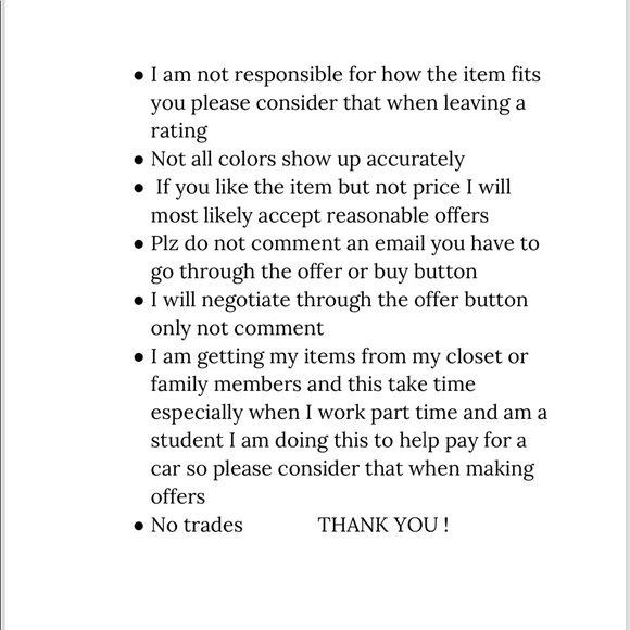 PLEASE READ - Picture 2 of 3